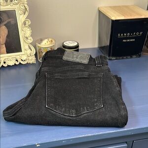 Madewell Black Athletic Slim Black Jeans